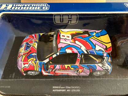 Voiture Miniature Renault Sport Clio Trophy Autosport LeTellier UH 1/18