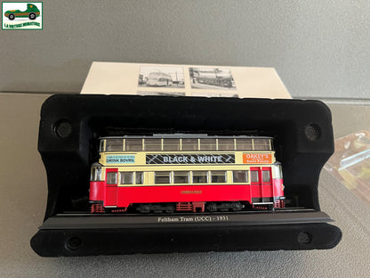 Voiture Miniature Tramway Feltham Tram UCC 1931 Ixo Atlas au 1/87