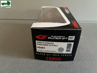 Voiture Miniature B-Max NDDP GT-R Super GT GT300 2016 Ebbro 1/43