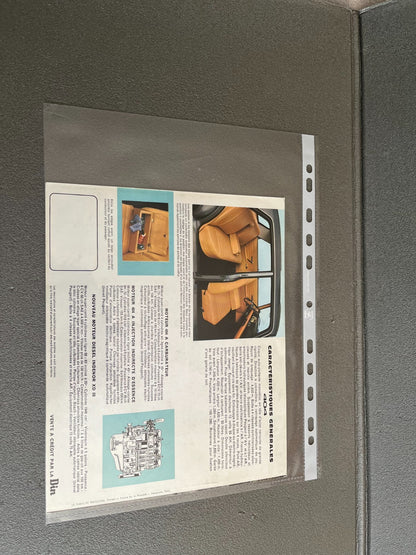 Ancien Dépliant Brochure Documentation Automobile Peugeot 404
