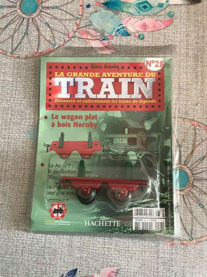 Wagon plat à bois N°28 Hornby Hachette O La Grande Aventure du Train