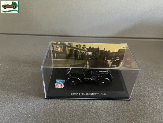 Voiture Miniature Simca 5 Fourgonnette 1936 Altaya au 1/43