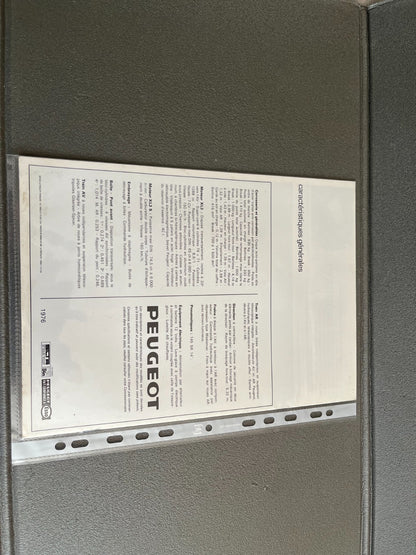 Ancien Dépliant Brochure Documentation Automobile Peugeot 304