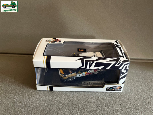 Voiture Miniature Volkswagen Polo R5 Rallye Charlemagne 2023 Loeb 1er Ixo 1/43