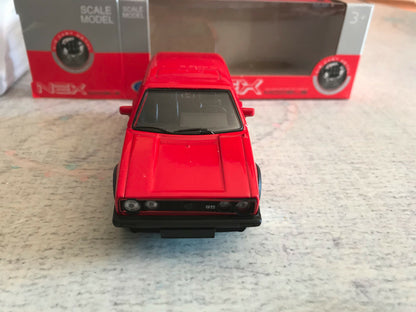 Voiture miniature Volkswagen Golf I 1 GTI Welly 1/34 - 1/36 - 1/39