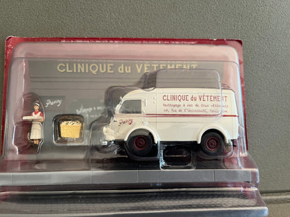 Voiture miniature Diorama Renault 206E Blanchisseuse Vetement Altaya 1/43