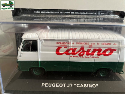Voiture Miniature Camion Publicitaire Peugeot J7 Casino Ixo Presse au 1/43