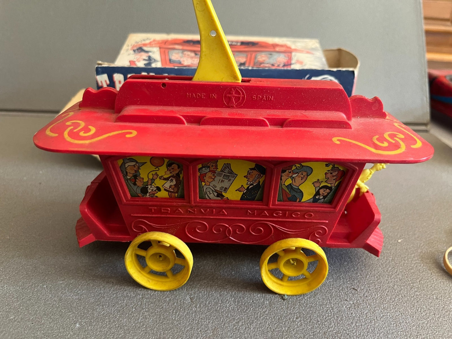 Jouet Ancien Voiture Miniature Plastique Train Tranvia Magico Nemrod Spain