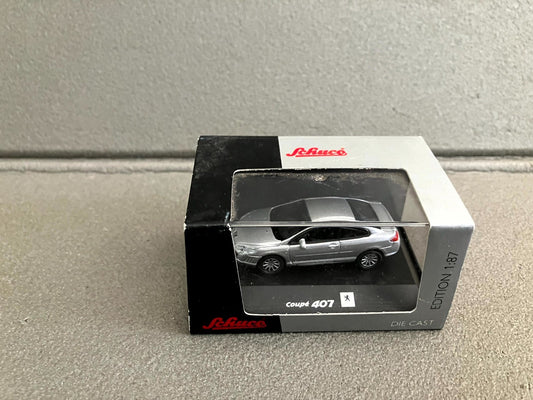 Voiture Miniature Peugeot Coupé 407 Schuco 1/87 HO