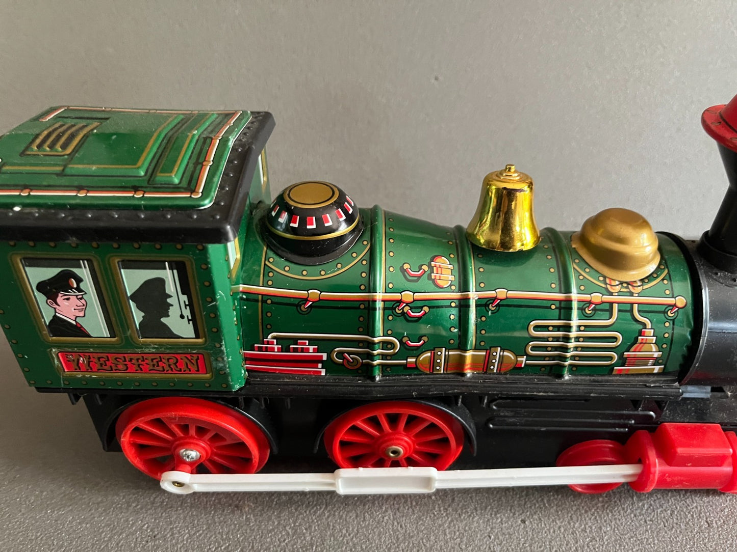 Jouet Ancien Tôle Train Locomotive Modern Toys Western Japan
