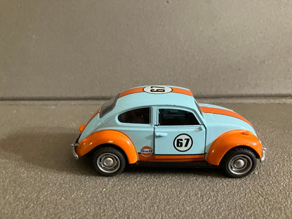 Voiture Miniature friction Volkswagen Coccinelle Cox Gulf 67 au 1/32 1/36