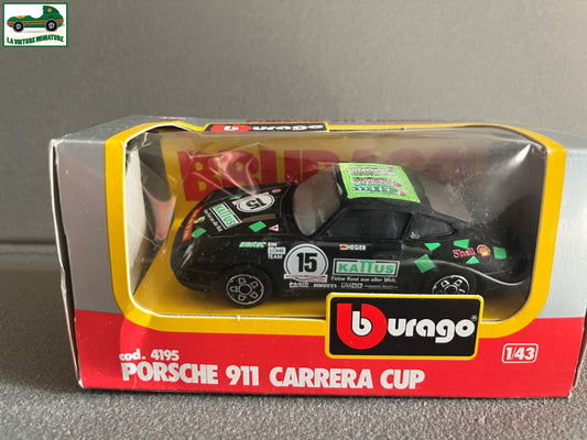 Voiture miniature Burago Porsche 911 Carrera Cup cod 4195 au 1/43