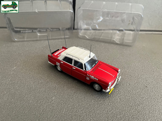 Voiture Miniature Peugeot 404 Tour de France 1968 Vélo Norev au 1/43