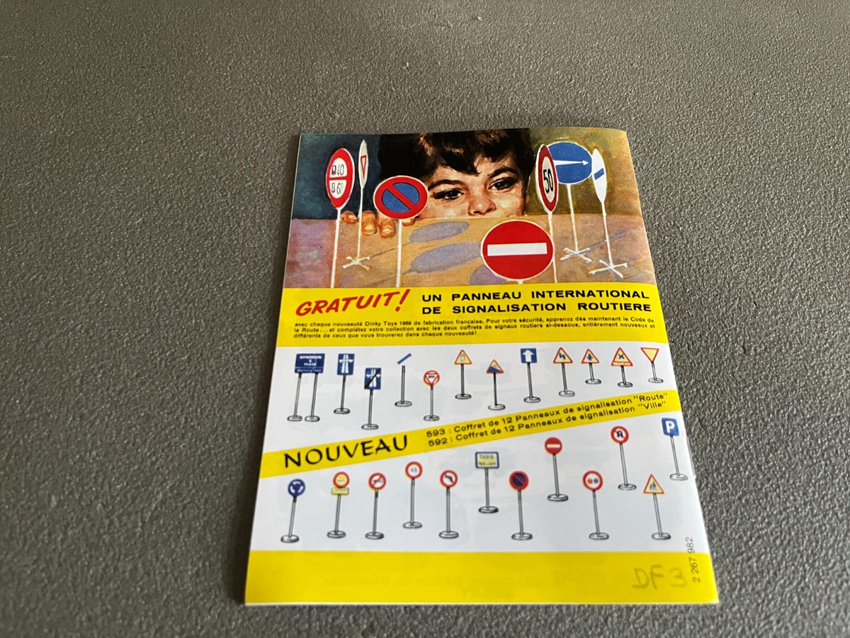 Dépliant Documentation Catalogue Jouet Voiture Dinky Toys 1969 Edition Atlas