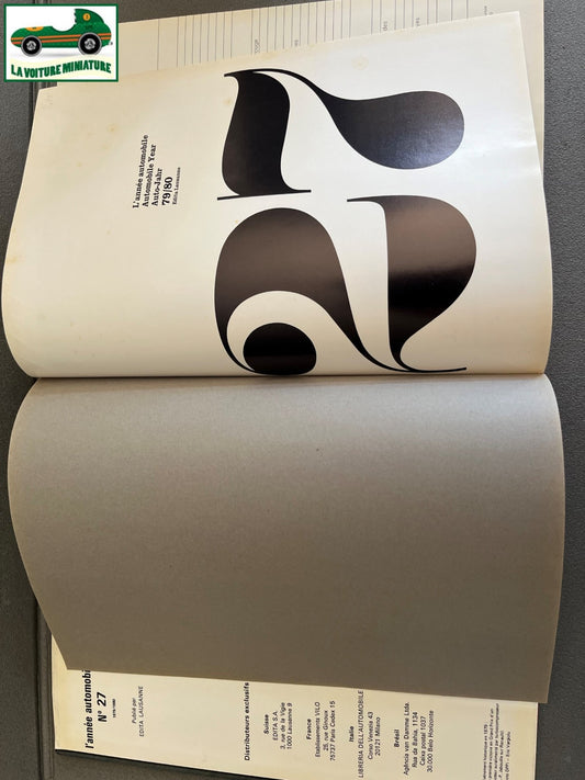 Livre Voiture L'Année Automobile 1979/80 Lausanne