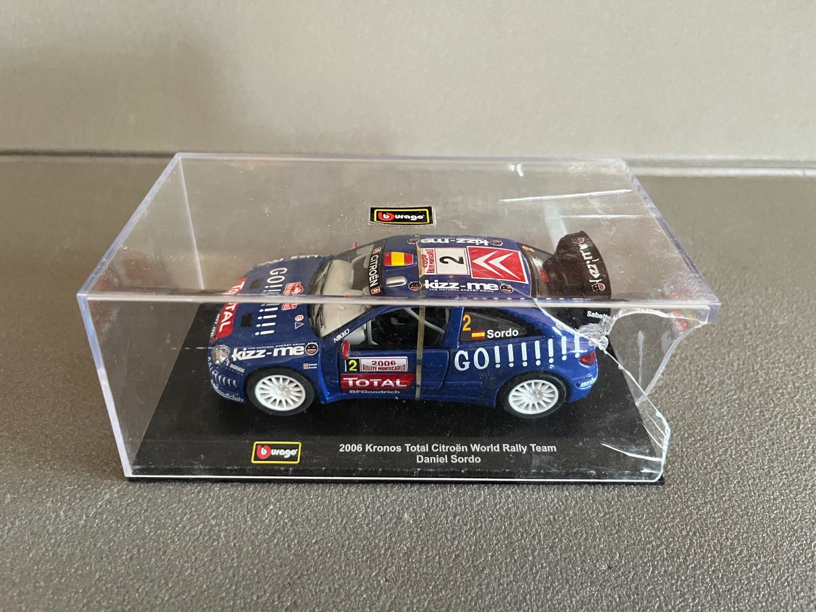Voiture Miniature 2006 Citroen WRC Kronos Rallye Sordo Monte Carlo Burago 1/32