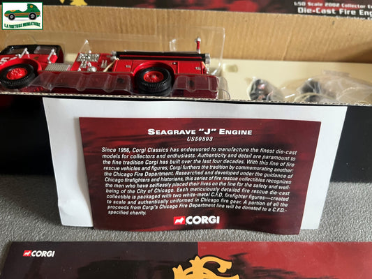 Voiture miniature Camion Pompiers Seagrave J Engine Corgi Heroes 1/50