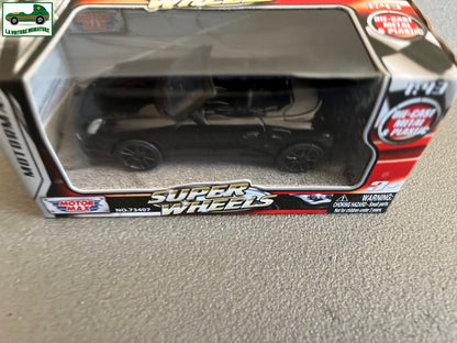 Voiture miniature Porsche 911 cabriolet black Motor Max 1/43