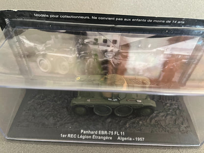 Miniature Militaire Char Tank Blindé Panhard EBR-75 FL 11 Légion Altaya 1/72