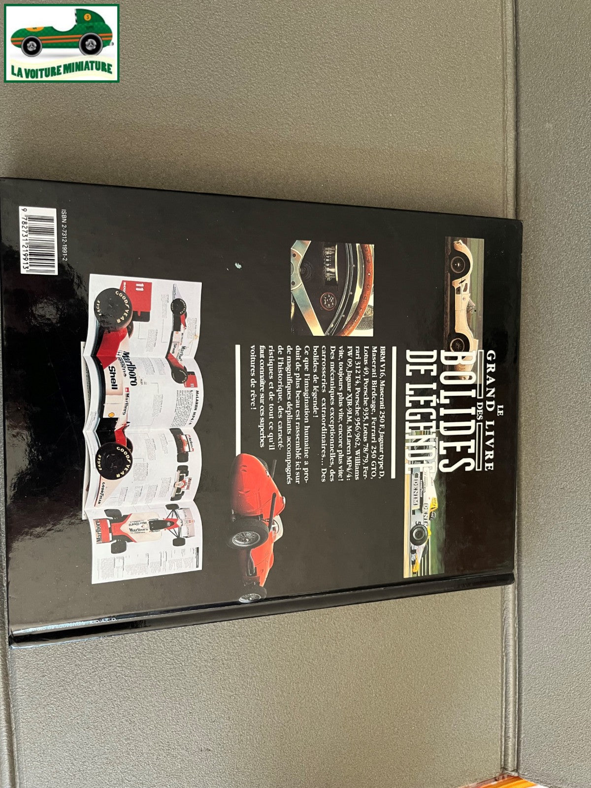 Livre Voiture Automobile Le Grand Livre des Bolides de Légende Atlas