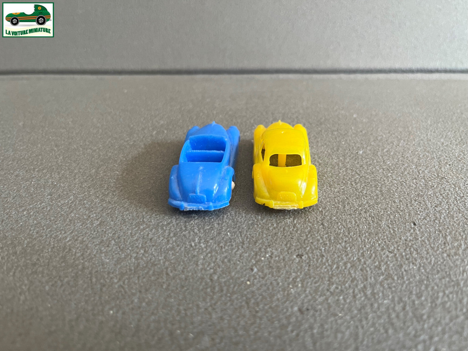 Ancienne Miniature Voiture Lot de 2 Premiere Serie Plastique Norev 1950 1/66