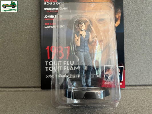 Figurine de Collection Johnny Hallyday + Livret N°52