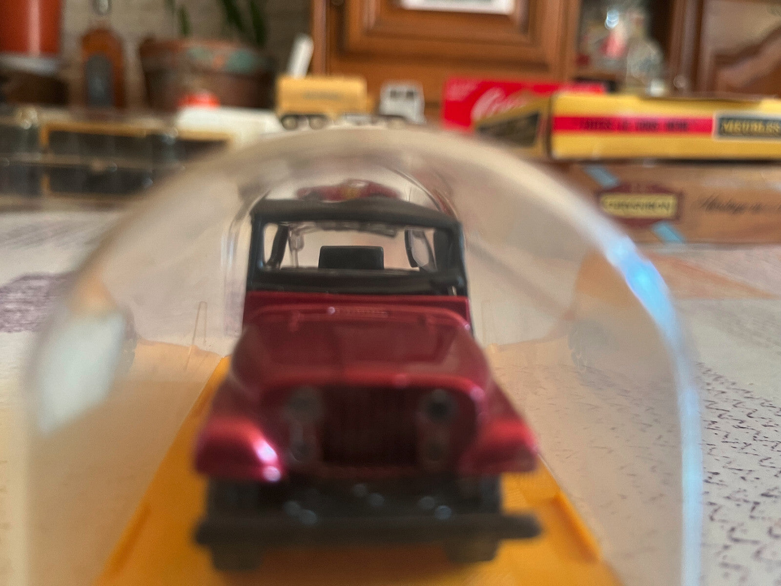 Ancienne Voiture Miniature Jeep Polistil AE.74 Epave