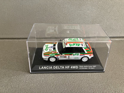 Voiture Miniature Lancia Delta HF 4WD Rallye Lana 1987 au 1/43