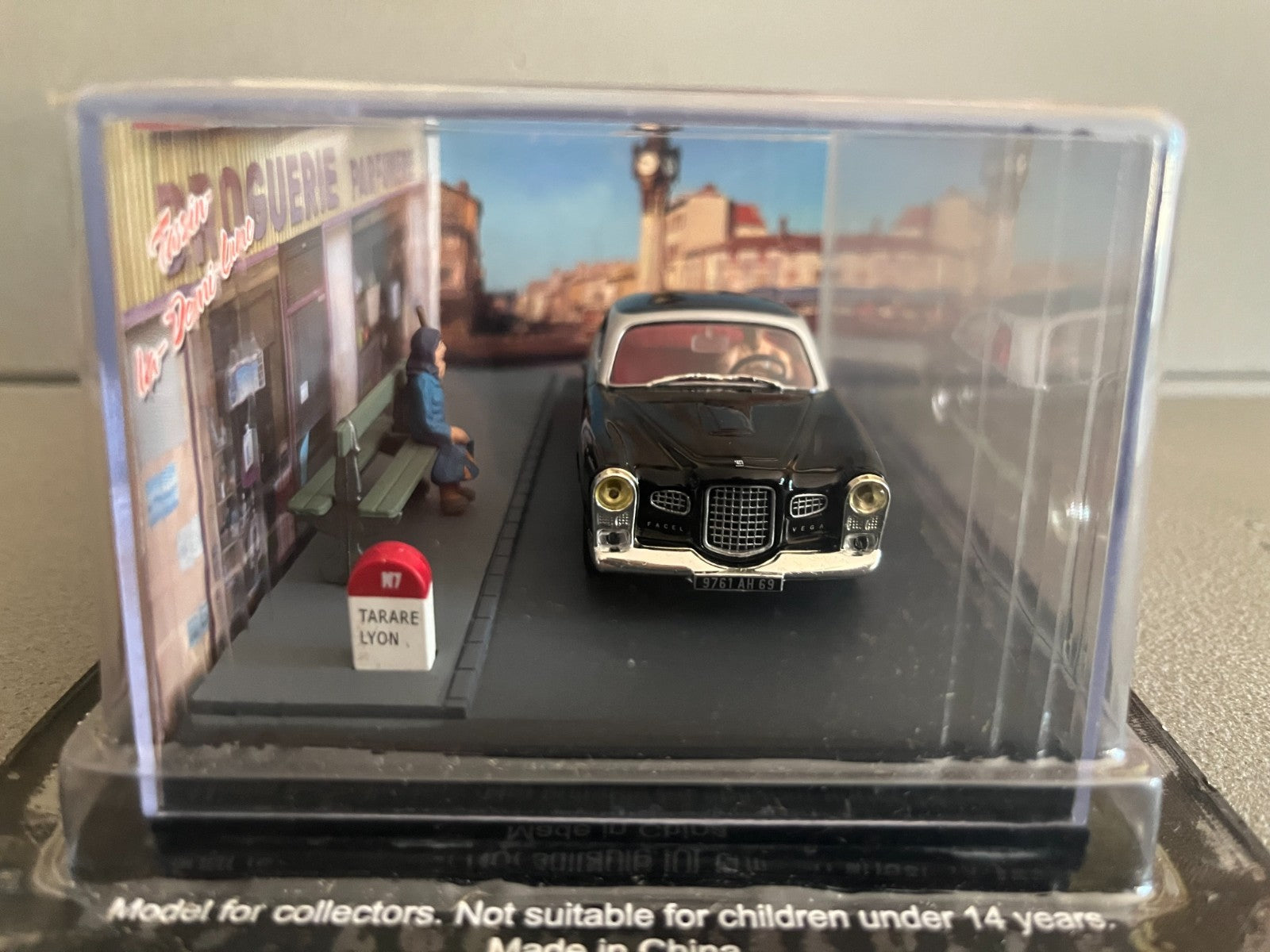 Voiture Miniature Facel Vega FV Etape 16 La Route Bleue RN7 1/43