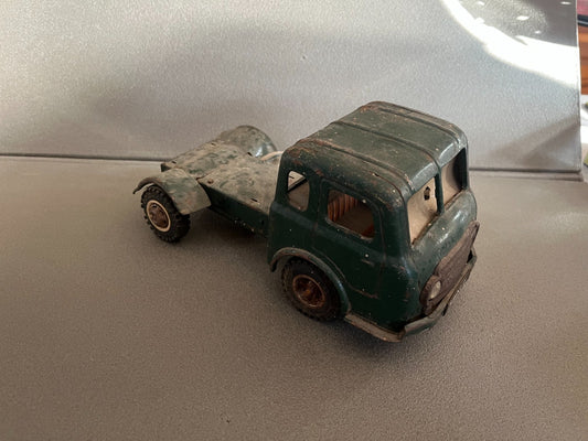 Jouet Ancien Camion Tôle Mécanisme Simca Cargo Joustra France Vintage Epave