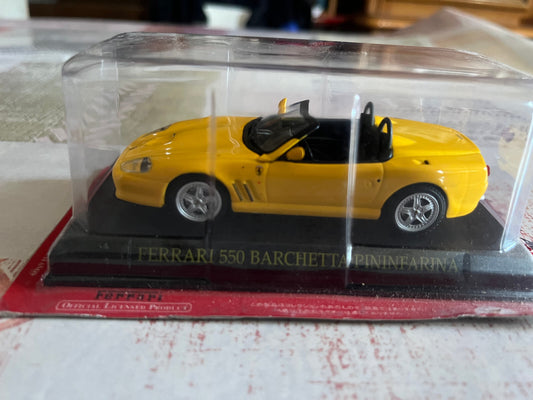 Voiture miniature Collection Ferrari 550 Barchetta Pininfarina Ixo Fabbri  1/43