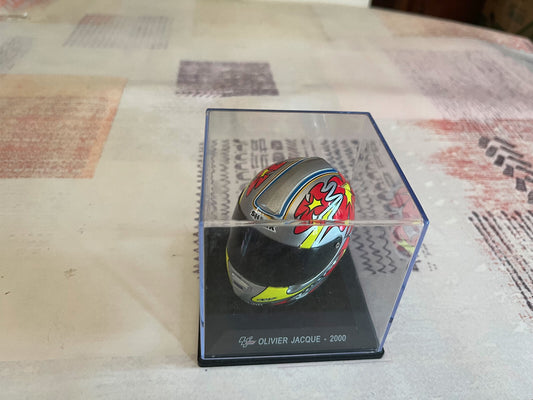 Casque Moto GP Olivier Jacque 2000 Altaya au 1/5