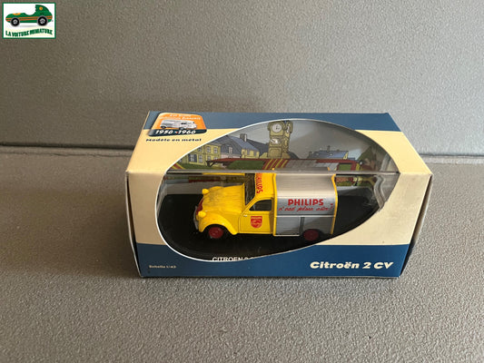 Voiture Miniature Utilitaire Citroen 2CV Camionnette Philips Atlas Eligor 1/43