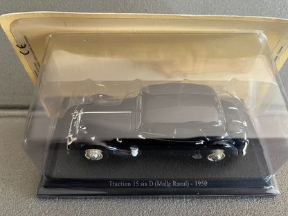 Voiture Miniature Citroen 15 Six D Malle Raoul 1950 Edition Atlas au 1/43