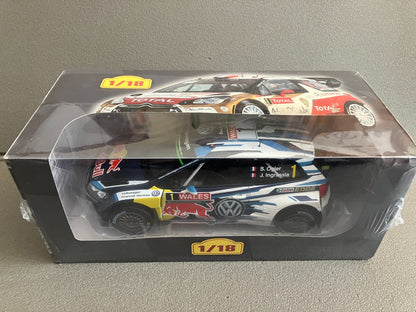 Voiture miniature Volkswagen Polo Ogier Ingrassia WRC Rallye Altaya au 1/18