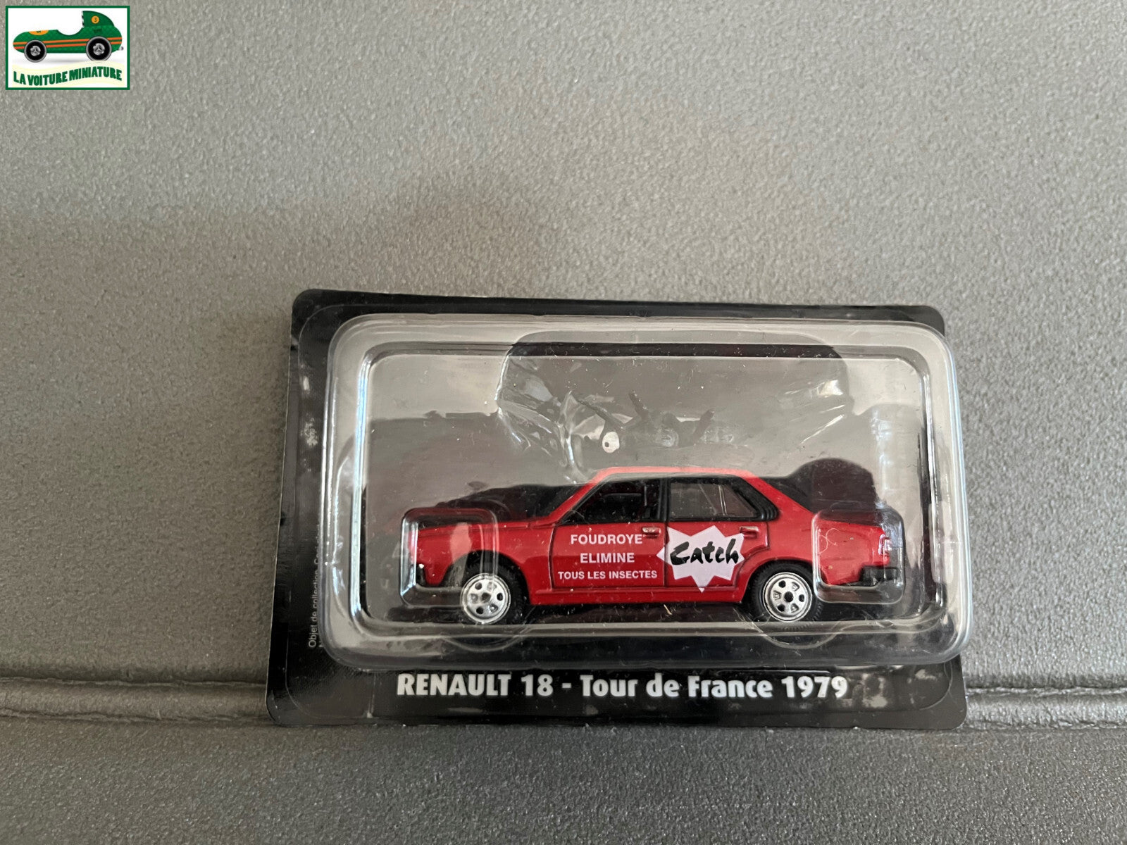 Voiture Miniature Renault 18 Catch Tour de France 1979 Vélo Norev 1/43