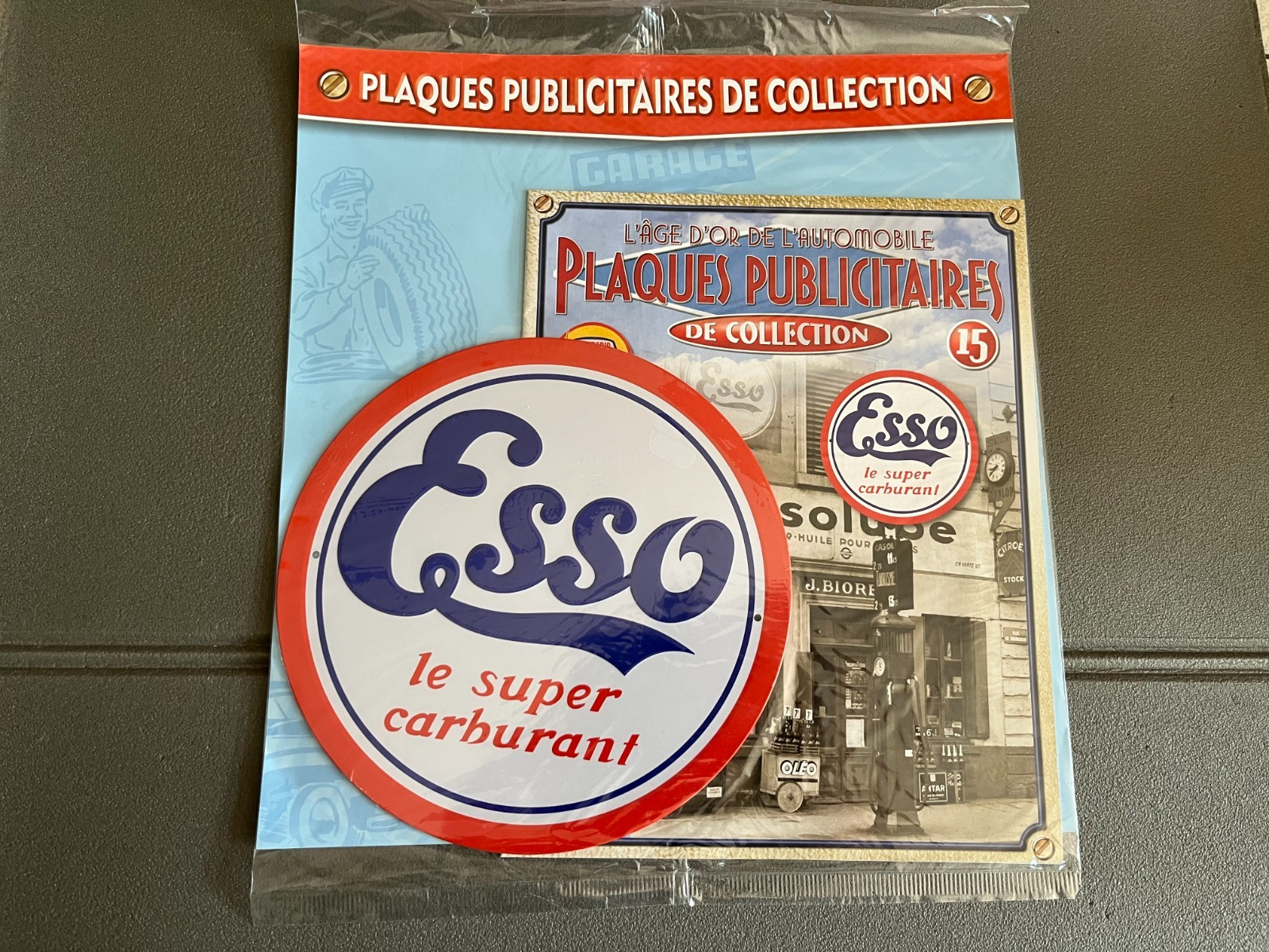 Plaque Métal Voiture Automobile Publicitaire Collection Esso