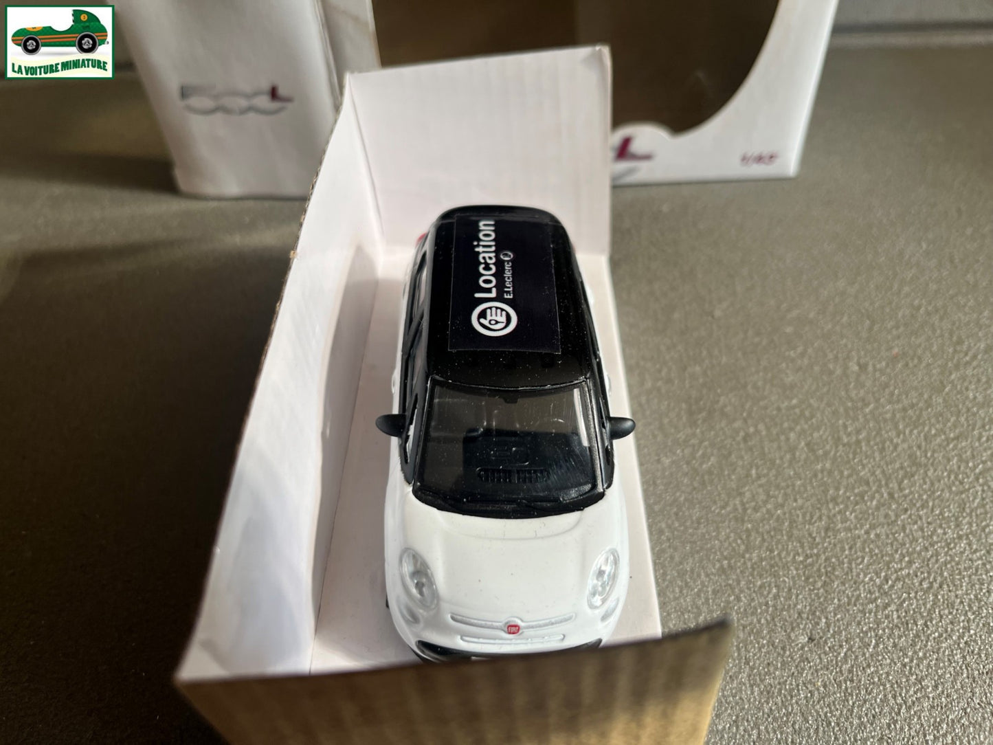 Voiture Miniature Fiat 500 L Location E Leclerc Mondo Motors au 1/43