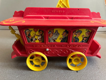 Jouet Ancien Voiture Miniature Plastique Train Tranvia Magico Nemrod Spain