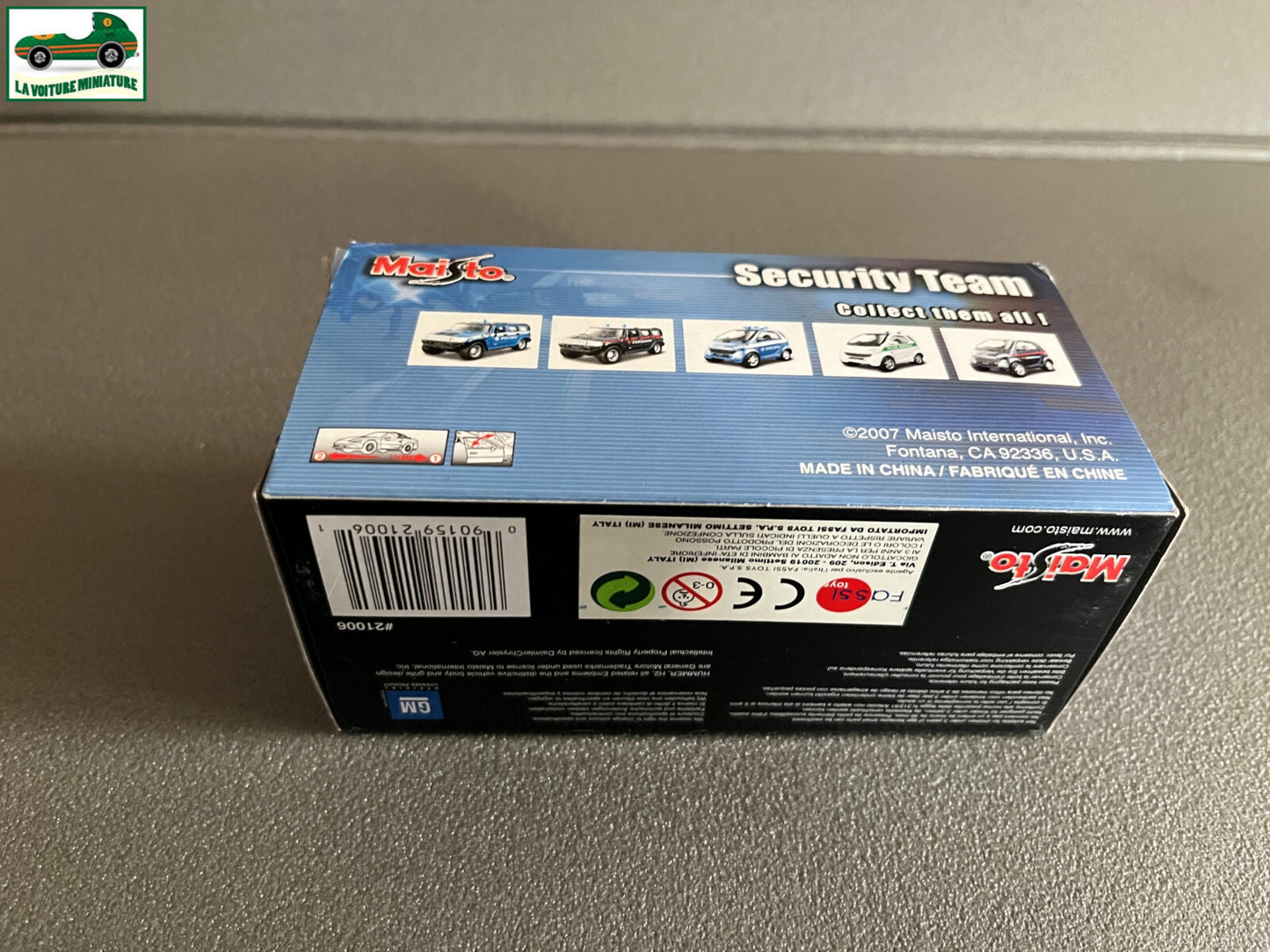 Voiture miniature Smart Carabinieri Gendarmerie Maisto 1/32 environ