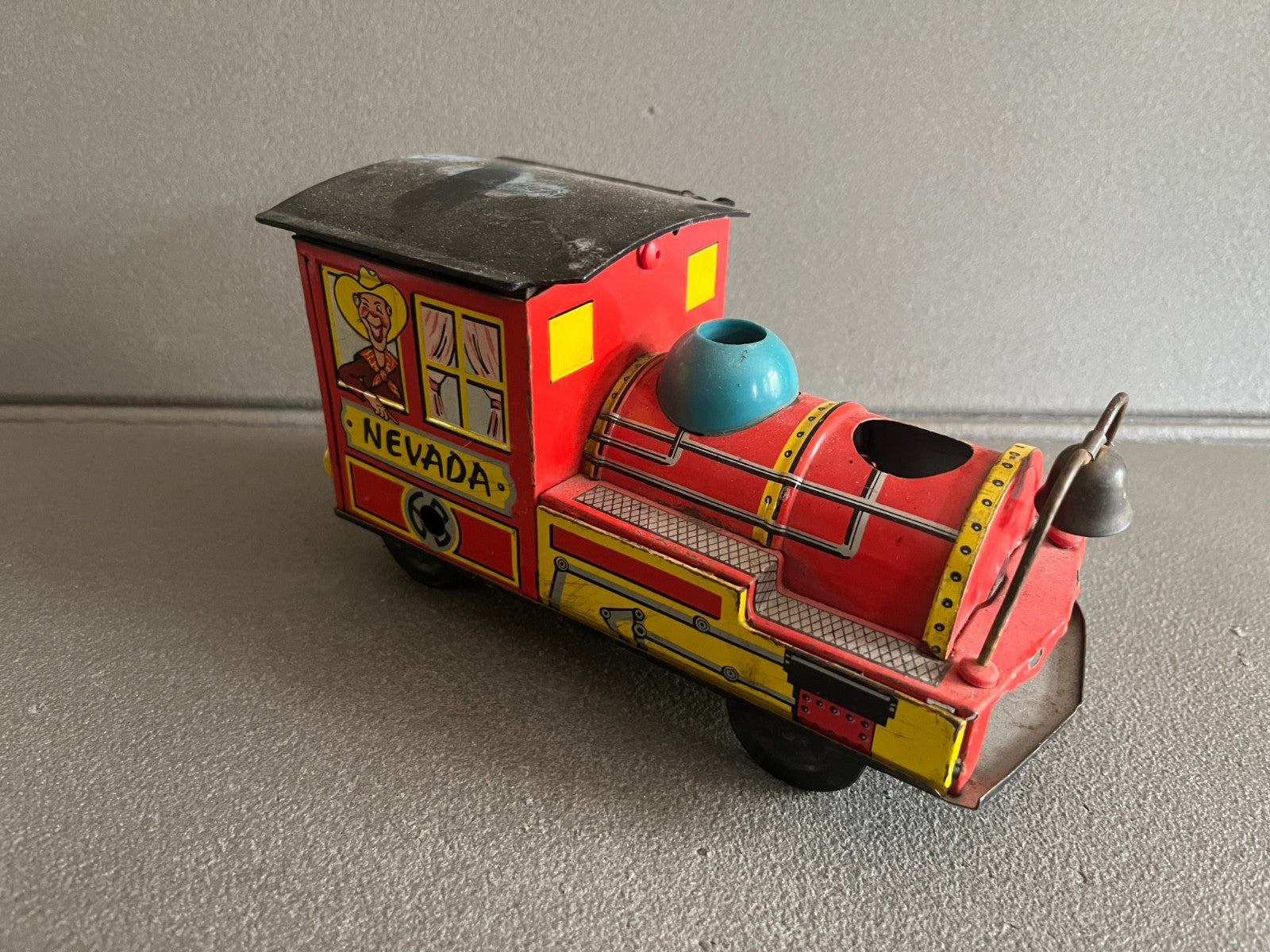 Jouet Ancien Mécanisme Miniature Train Locomotive Nevada 63 Incomplet