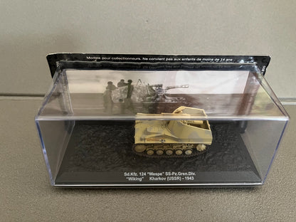 Miniature Militaire Char Tank Blindé Sd.Kfz. 124 Wespe USSR 1943 Altaya 1/72
