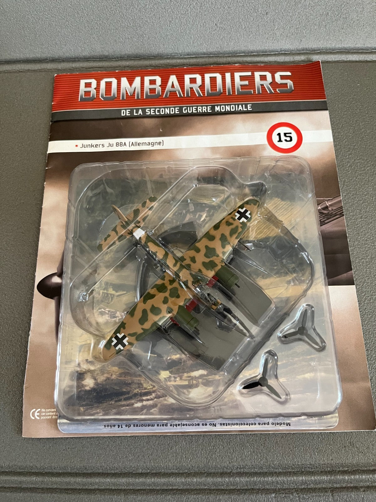 Avion miniature Militaire Bombardier Junkers JU 88A Altaya 1/72