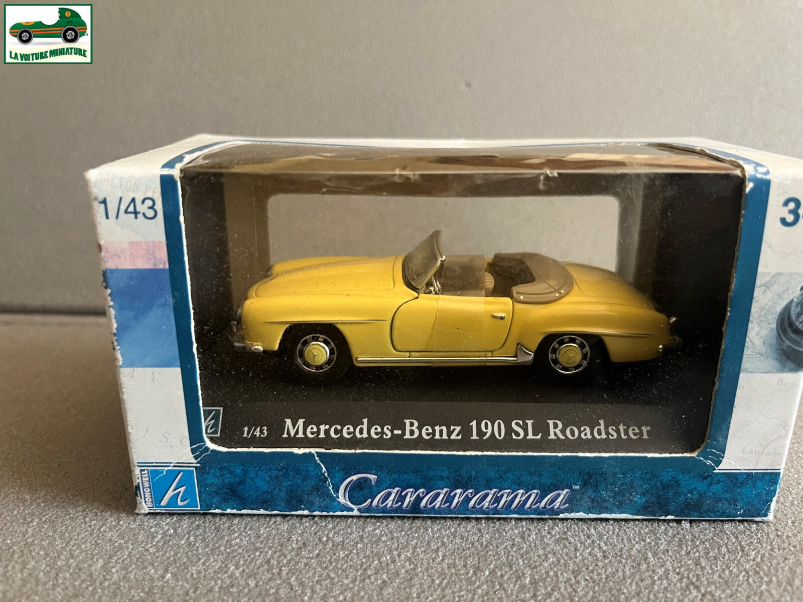 Voiture miniature Mercedes Benz 190 SL Roadster Cararama au 1/43