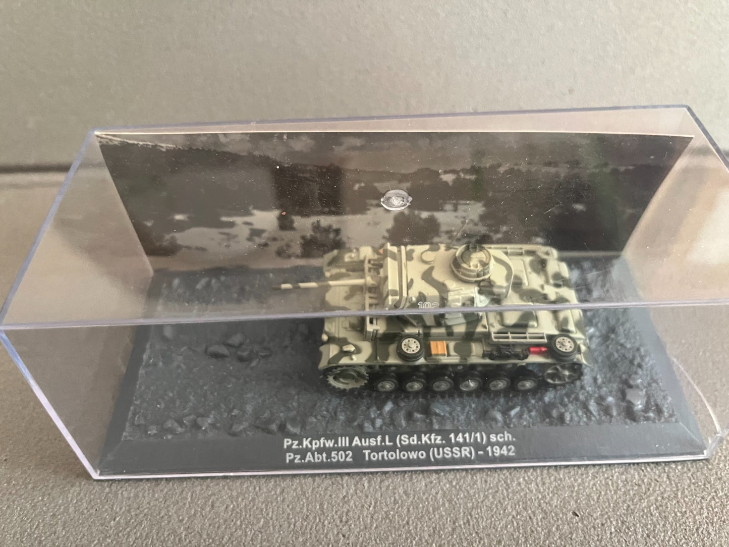 Miniature Militaire Char Tank Blindé Pz.Kpfw. III Ausf.L Sd.Kfz. 141 Altaya 1/72