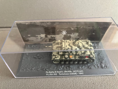 Miniature Militaire Char Tank Blindé Pz.Kpfw. III Ausf.L Sd.Kfz. 141 Altaya 1/72