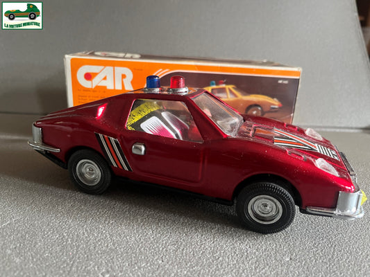 Ancien Jouet Voiture CAR Police MF305 Made in China Tole Metal à Friction