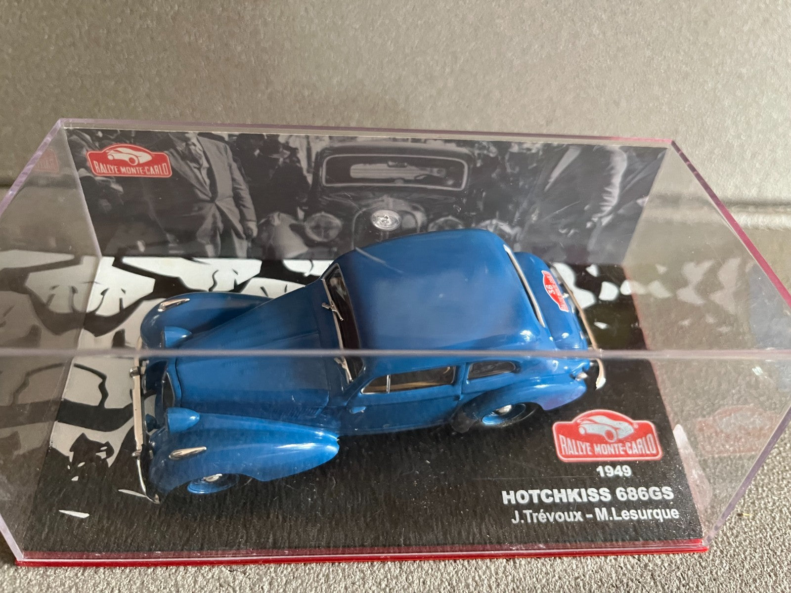 Voiture Miniature Hotchkiss 686GS 1949 Trévoux Rallye Monte Carlo au 1/43