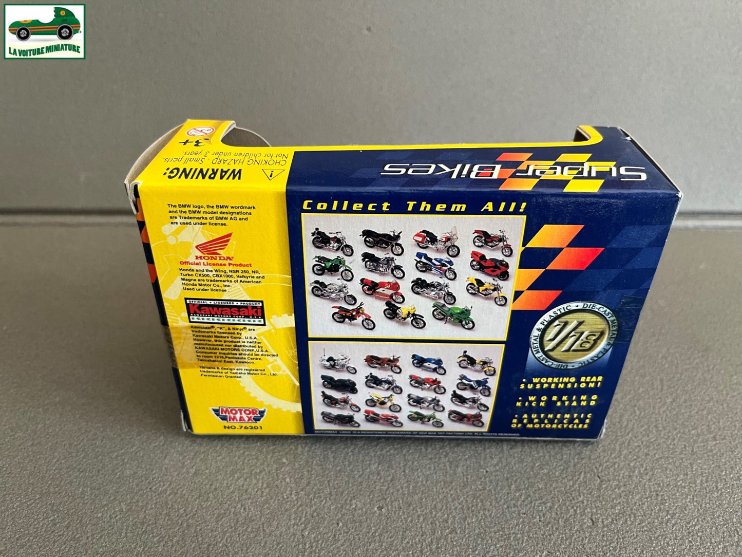 Moto miniature Honda NR Super Bikes Motor Max 1/18