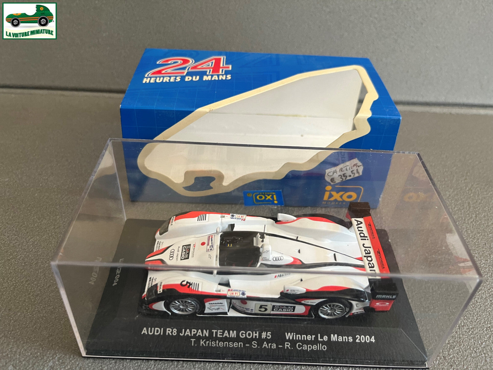 Voiture Miniature Audi R8 Japan Team GOH Winner Le Mans 2004 Ixo au 1/43